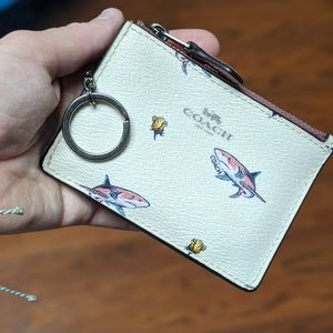 Coach Mini ID shark coin purse